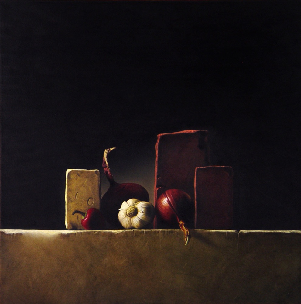 Archivio #7, Olio su lino, 60 × 60 cm