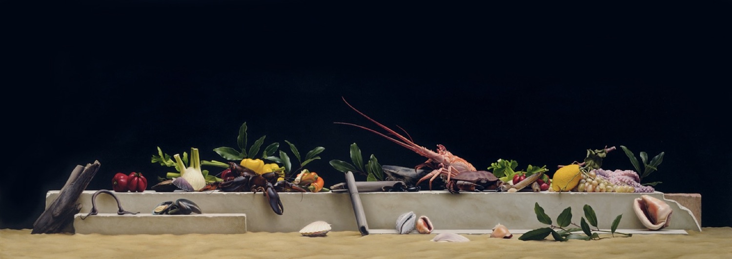 Marea 201, Oil on linen, 300 × 100 cm