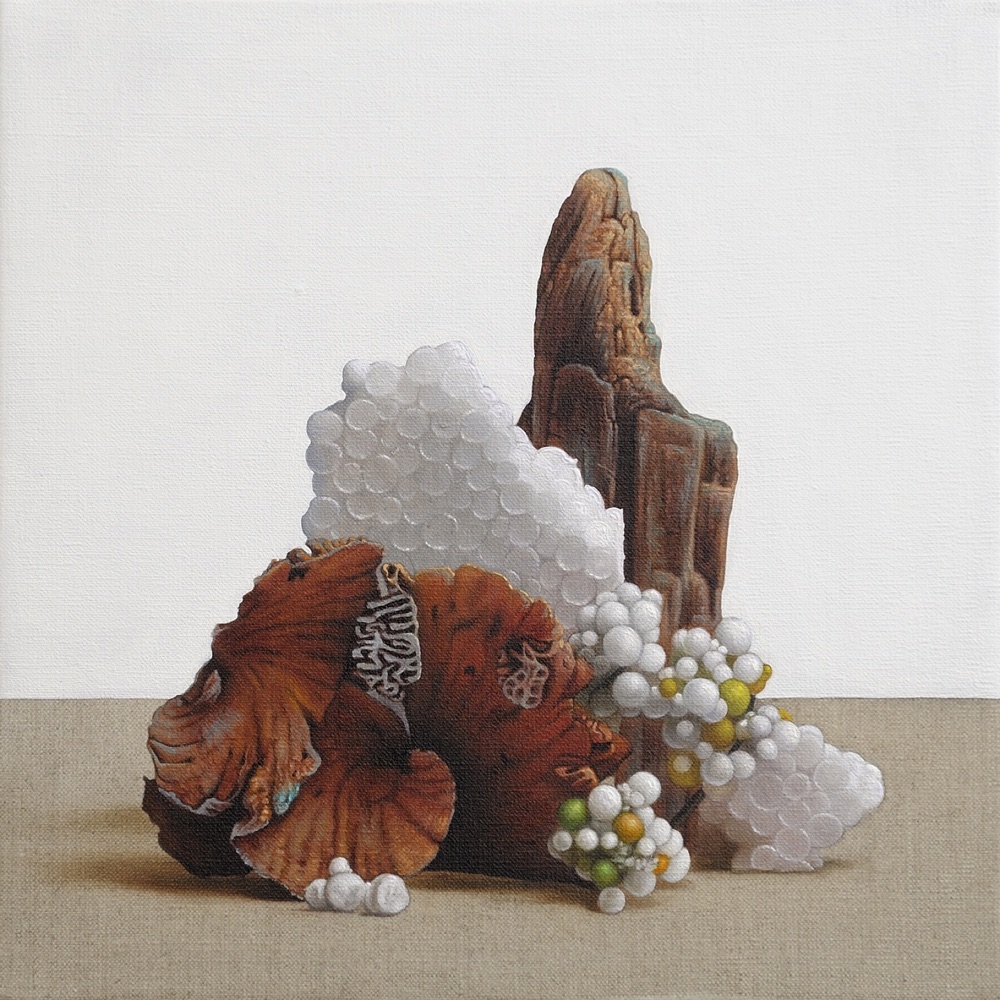 Contaminazioni #131, Olio su lino, 30 × 30 cm