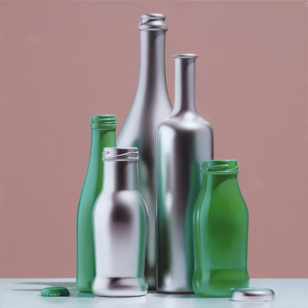 No Logo #93, Olio su lino, 60 × 60 cm